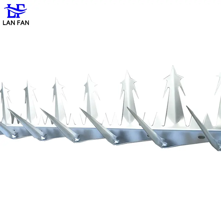 1.2m Larges Size Rust Proof Shark Tooth Wall Spike Metal Protective Anti Climb Fence Spikes