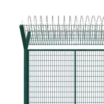 Metal Fencing 3d Curved Bending PVC Coated Y Post 3d Fencing with Barbed Wire Fencing Panels Galvanized Airport
