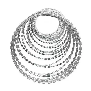 Galvanized Concertina Razor Wire Iron Wire Material Wall Fence Prevent Climbing