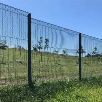 Anti-Climb Security Fence - 358 Fence Panel - Black Powder Coated Clear View Fence