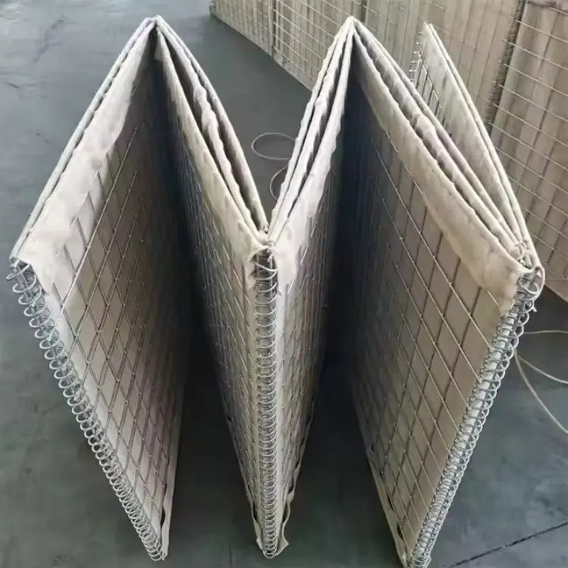Galvanized Iron Wire Retaining Barrier Wall Defensive Barrier Bending Welding Processing