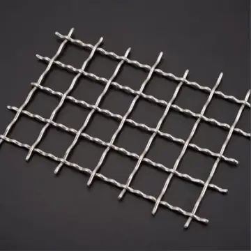 Woven Plain Weave Stainless Steel Crimped Wire Mesh