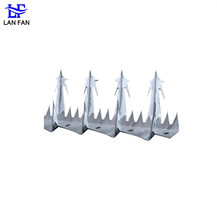Anti-Climb High Security Sharp Razor Wall Spikes on Top of Wall and Fence